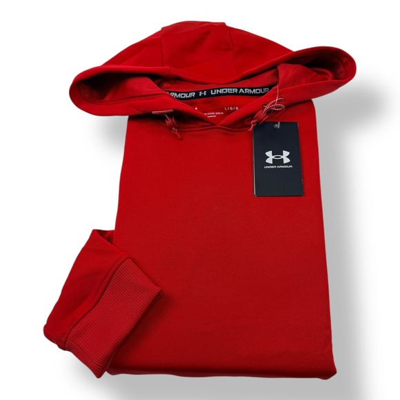 Under Armour Other - Under Armour Mens Storm Fleece Hoodie Red Hooded Active Sweatshirt Large 1370379